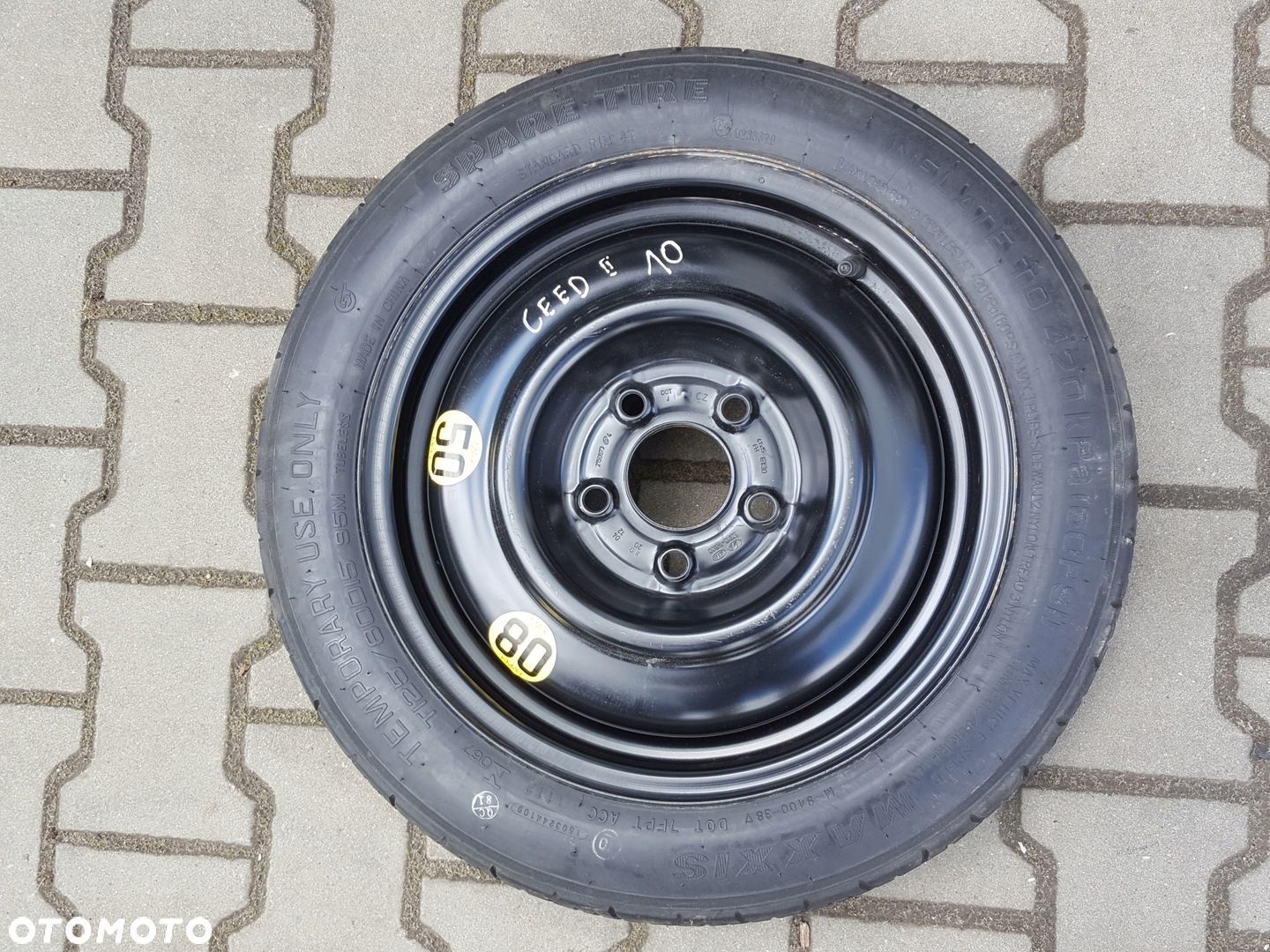 KIA CEED I II 06-15r I30 KOŁO DOJAZDOWE 15 5X114.3 - 1