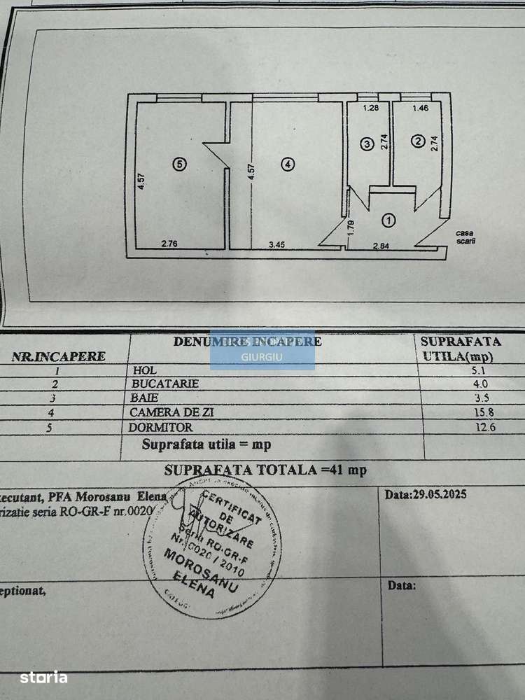 De vânzare – Apartament 2 camere, Tineretului, Școala 10 - Imagine principală: 5/5