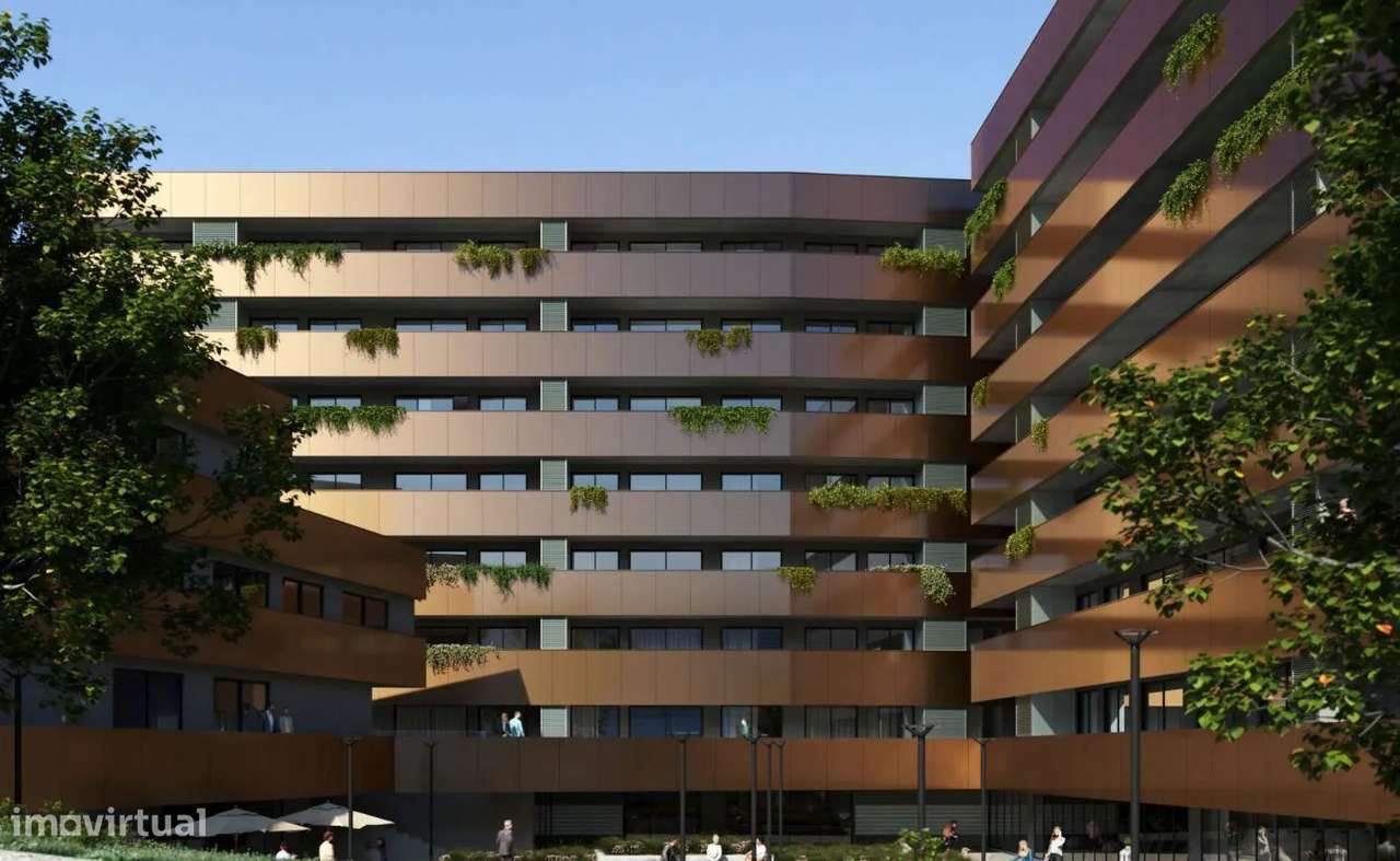 Apartamento T0 Evolutivo Novo, com varanda e Lugar de Garagem -Gaia - Grande imagem: 3/6
