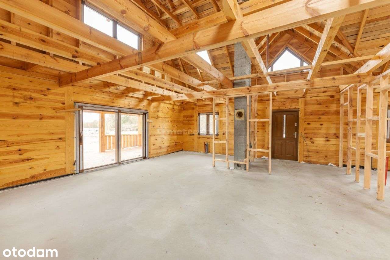 Piękny i duży dom z bali 206m² 4 pokoje - Pełny obrazek: 5/18