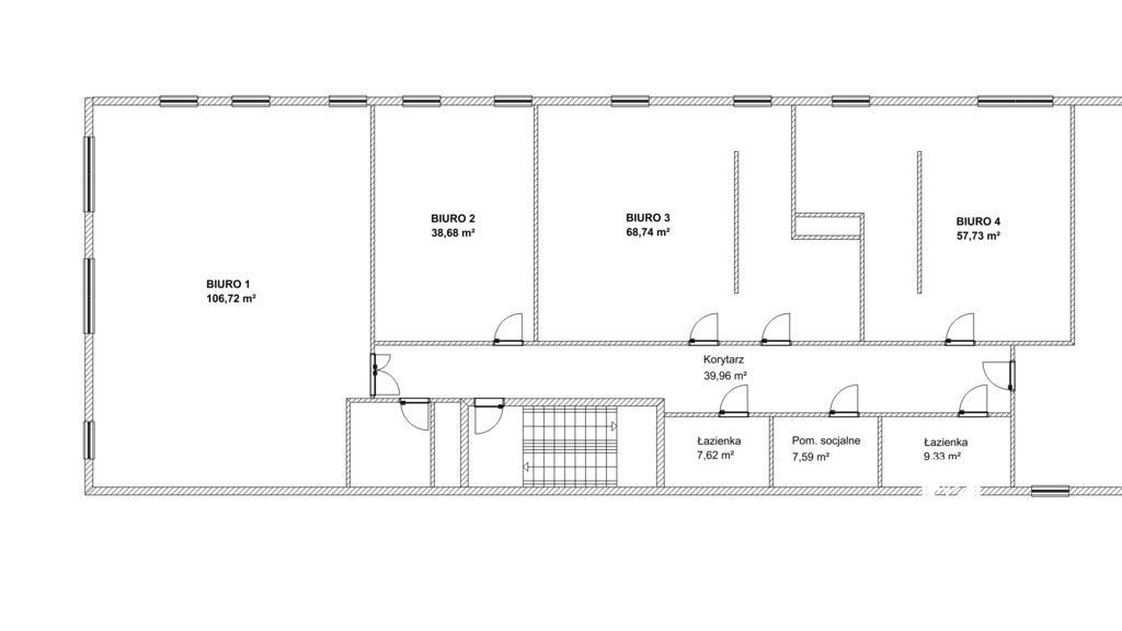 Biura w nowoczesnym budynku - 272 m2