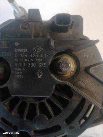 Alternator Renault clio 3 motor 1.5dci cod motor k9k Renault modus 1.5 dci euro 4 perfect funcțional - 4