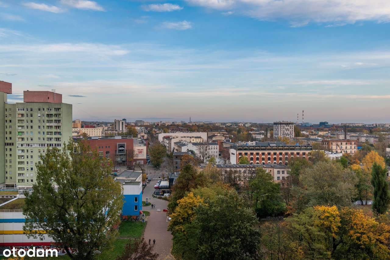 2 pokoje z panoramą Łodzi – Manhattan, balkon, 2 windy, parking-10