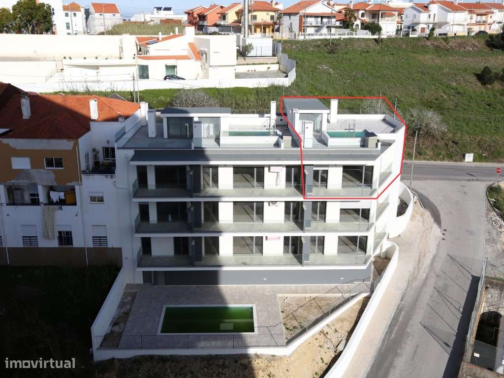 Apartamento T3 Duplex Novo com terraço privado com piscina no Prédi...-30