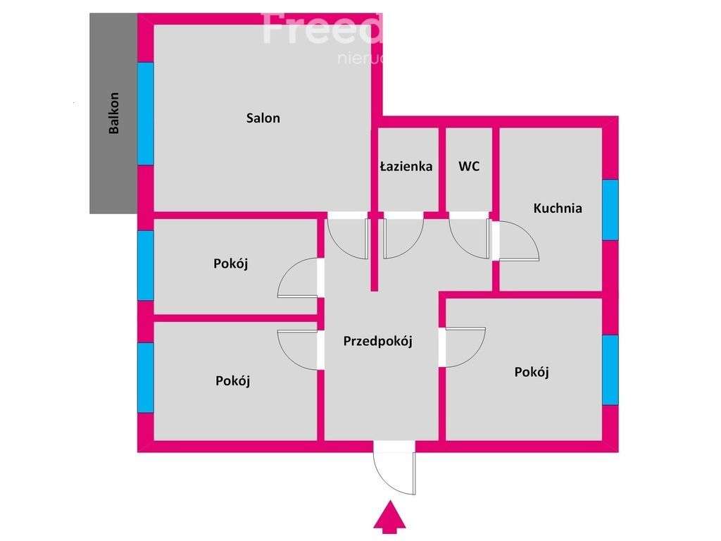 4 pokojowe mieszkanie Nowe Miasto, Rzeszów - Pełny obrazek: 5/15
