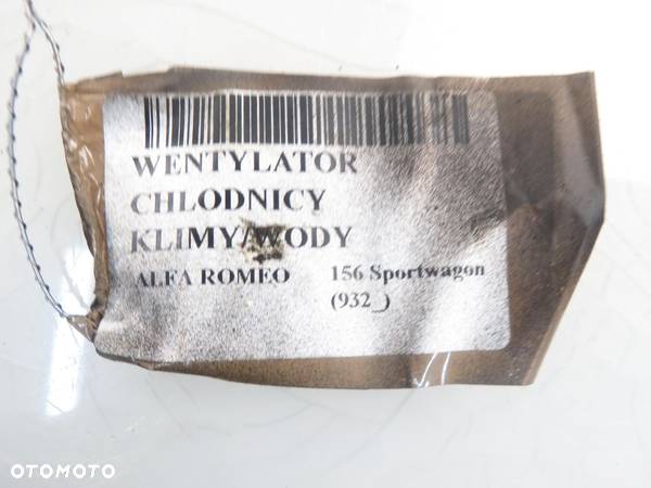 WENTYLATOR CHŁODNICY ALFA ROMEO 156 1.9  60693178 - 2