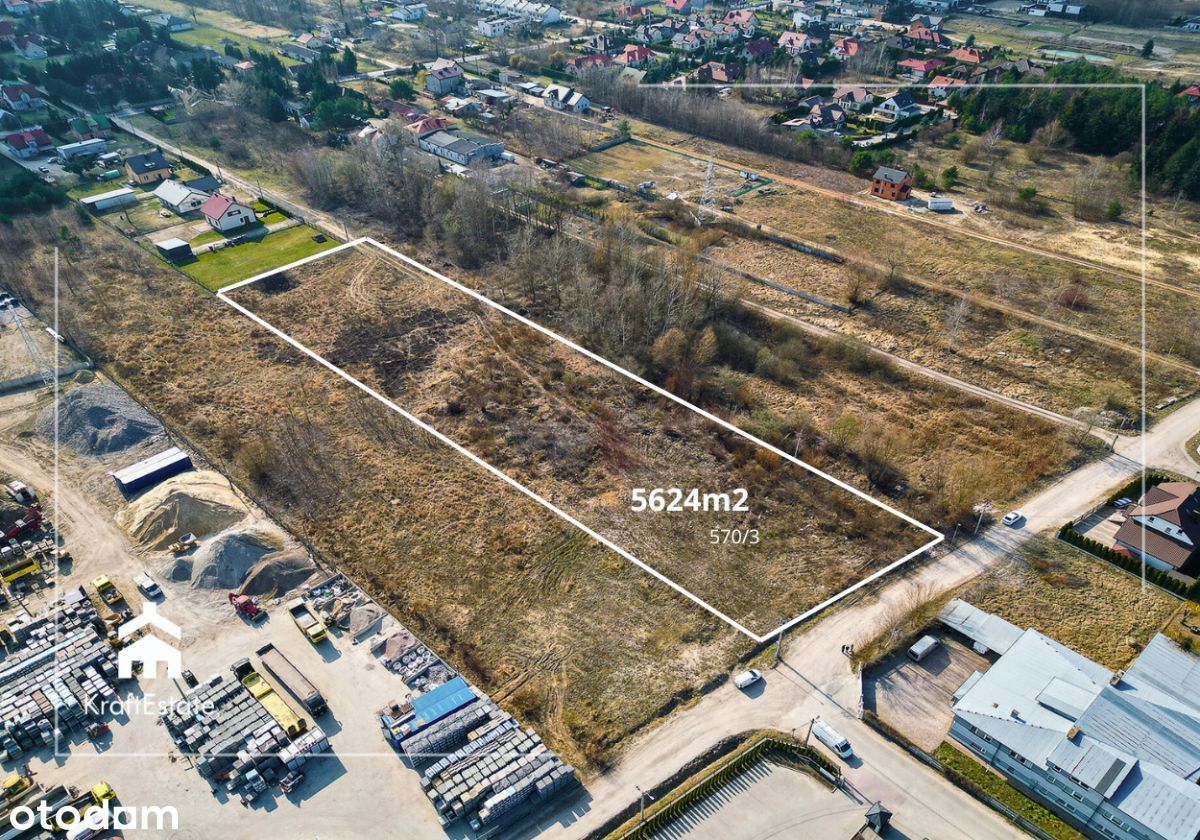 Działka 5680m2,  Słupno - 5km od Radzymina - Pełny obrazek: 1/4