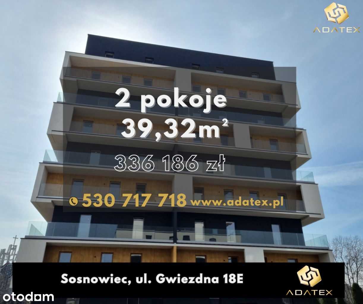 Sosnowiec Gwiezdna | nowe mieszkanie 2-pok. | B21