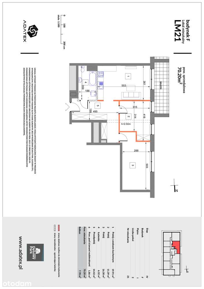 Osiedle Dębowy Park | mieszkanie 3-pok. | F21 - Pełny obrazek: 2/9