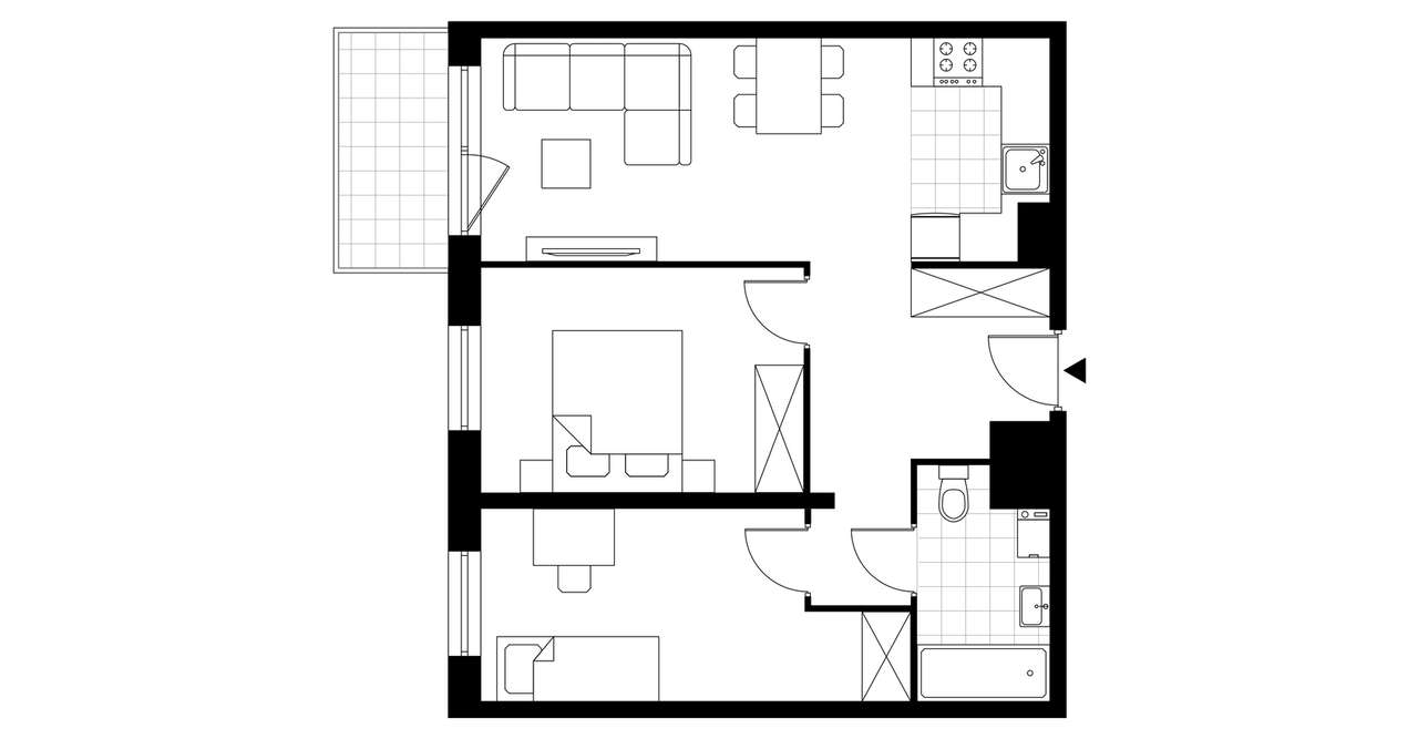 Pod Jeleniami | mieszkanie 3-pok. | A1.3/6 - Pełny obrazek: 4/9