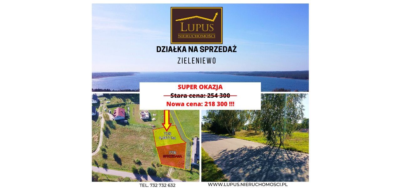 super cena! Działki budowlane w Zieleniewie