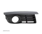 Grila bara fata Vw Jetta, Vw Golf V Variant 1K 2005-2010, Dreapta, capac proiector ceata complet cu element cromat 1K0853666E - 1