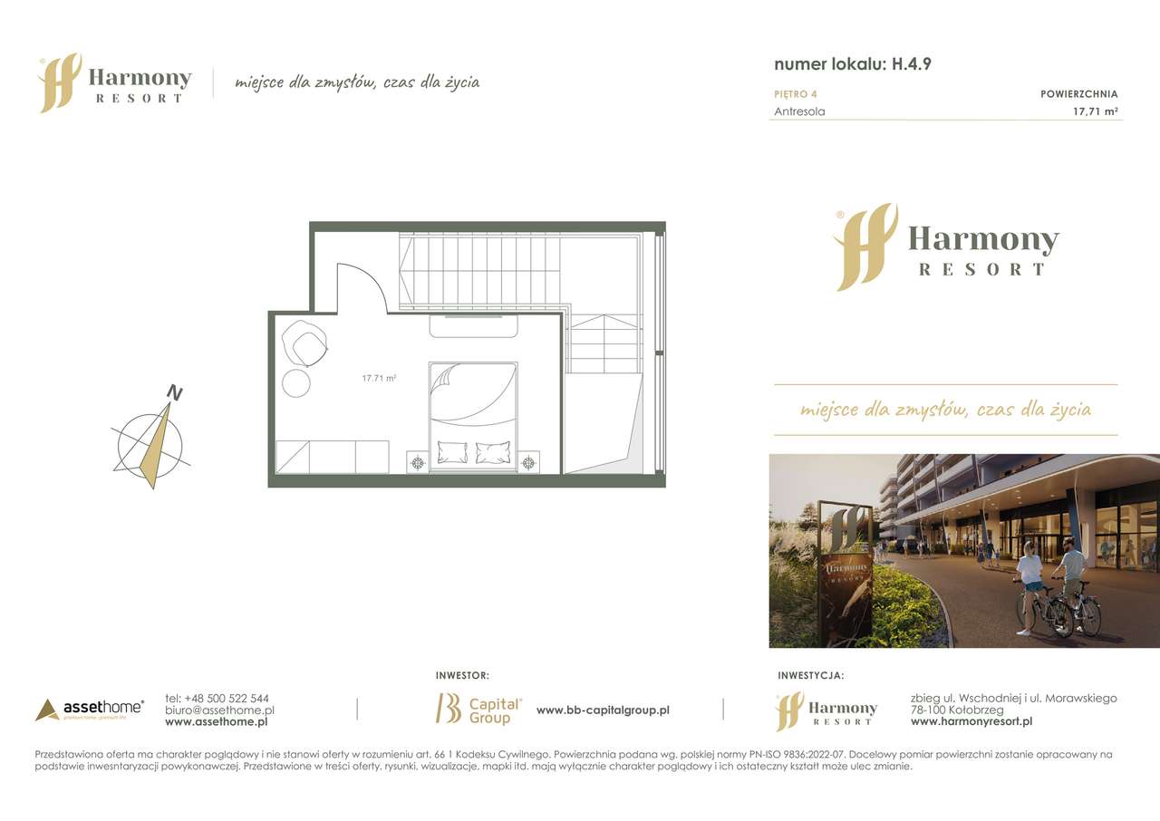 Harmony Resort | apartament 2-pok. | H.4.9 - Pełny obrazek: 2/7