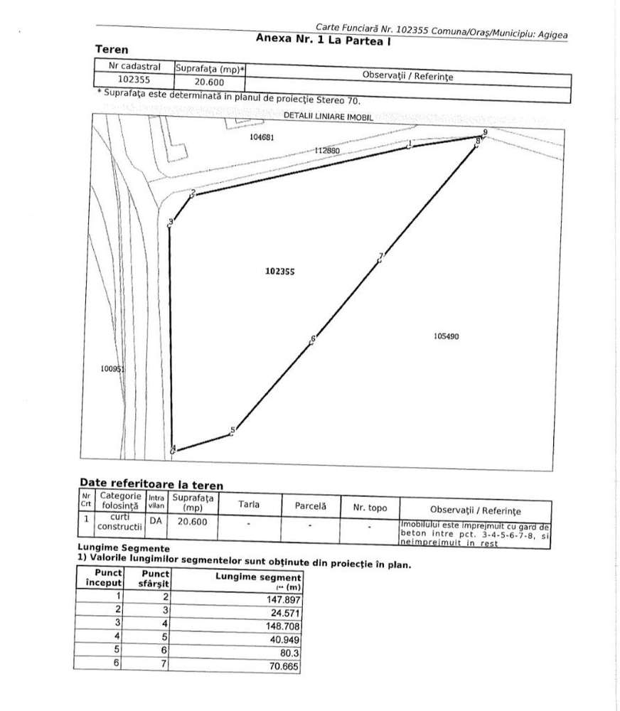 Teren Agigea 20600mp zona Port Agigea Poarta 10 - Imagine principală: 3/4
