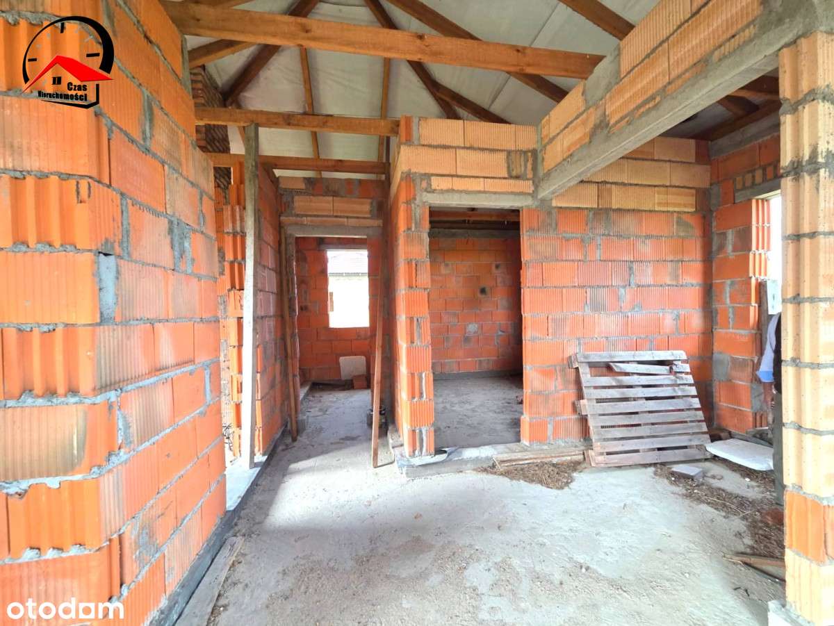 Domek w stanie surowym niedaleko miasta Koło - Pełny obrazek: 4/15