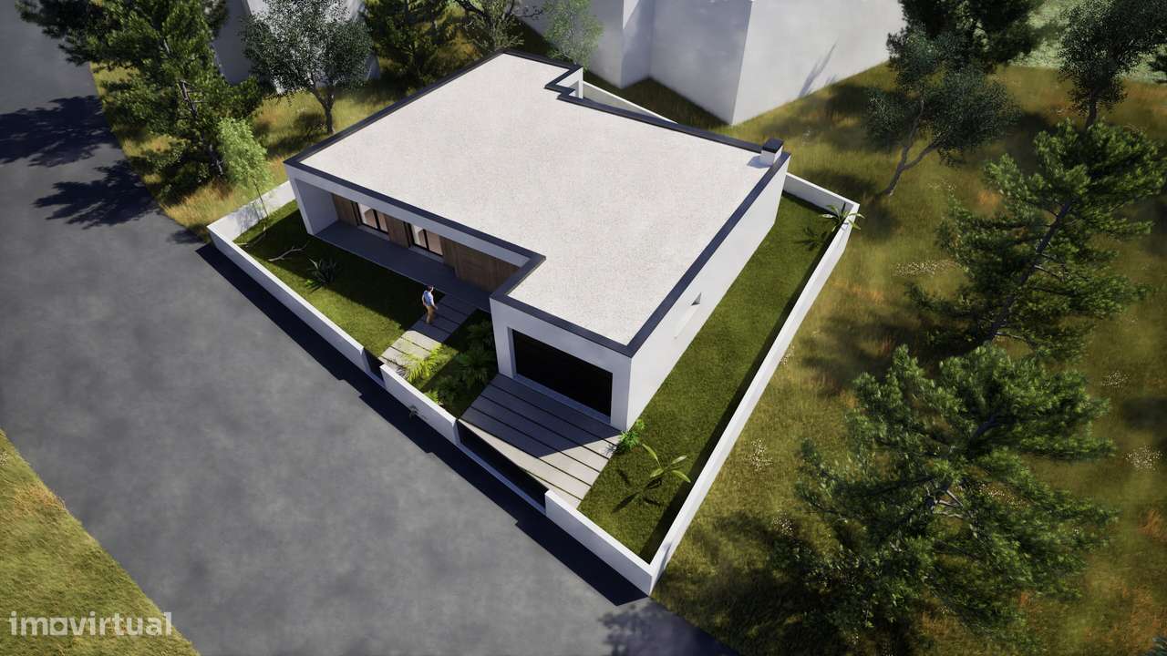 Moradia Isolada Térrea T4 - Arquitetura Moderna a 4 Kms do Centro-5