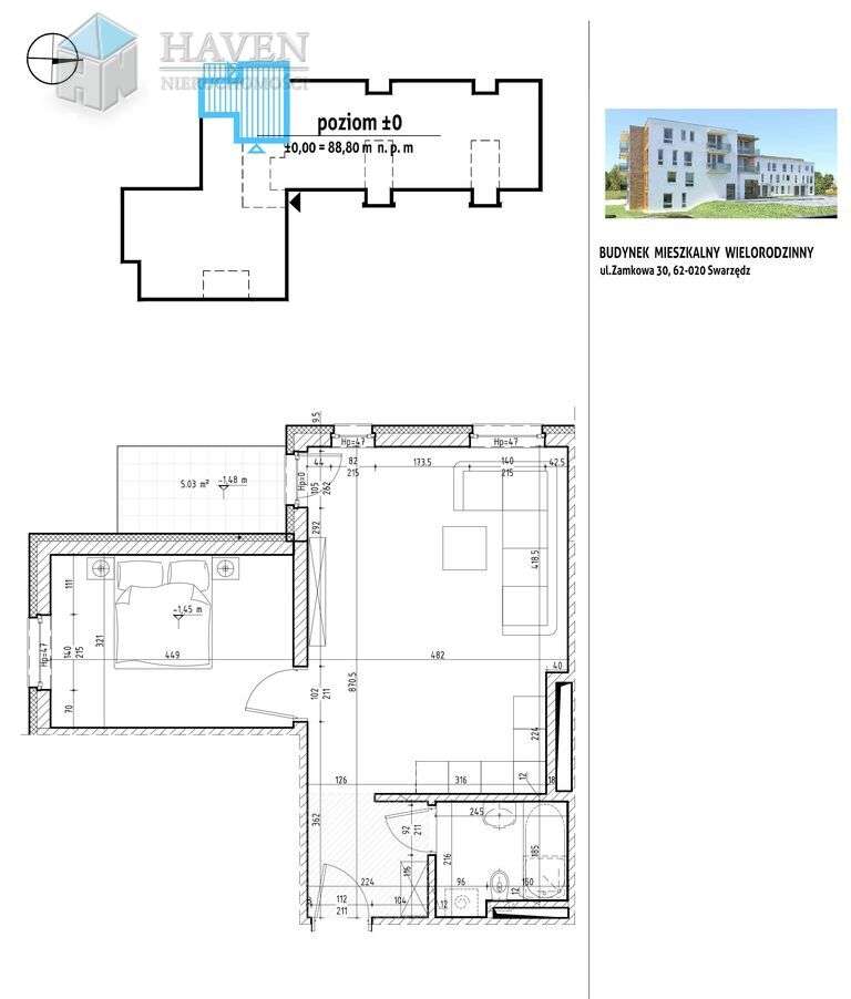 2 pokojowe mieszkanie z ponad 100 metrowym ogrodem-15