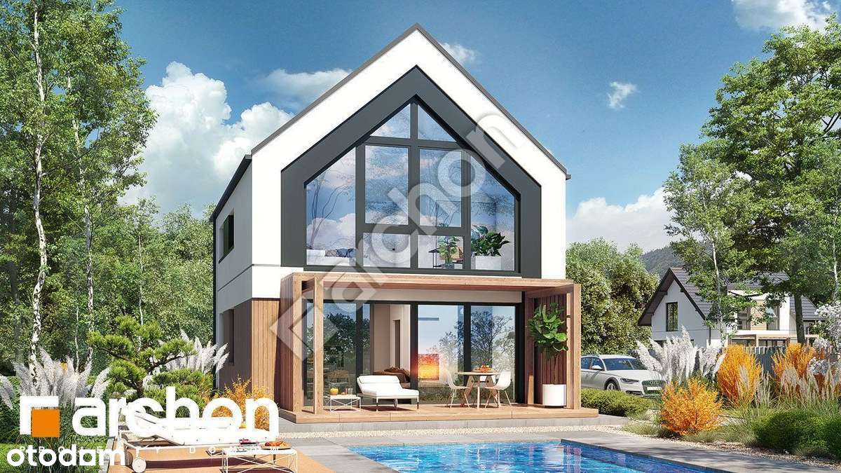 Ustroń dom typu stodoła w widokiem na góry - Pełny obrazek: 4/8