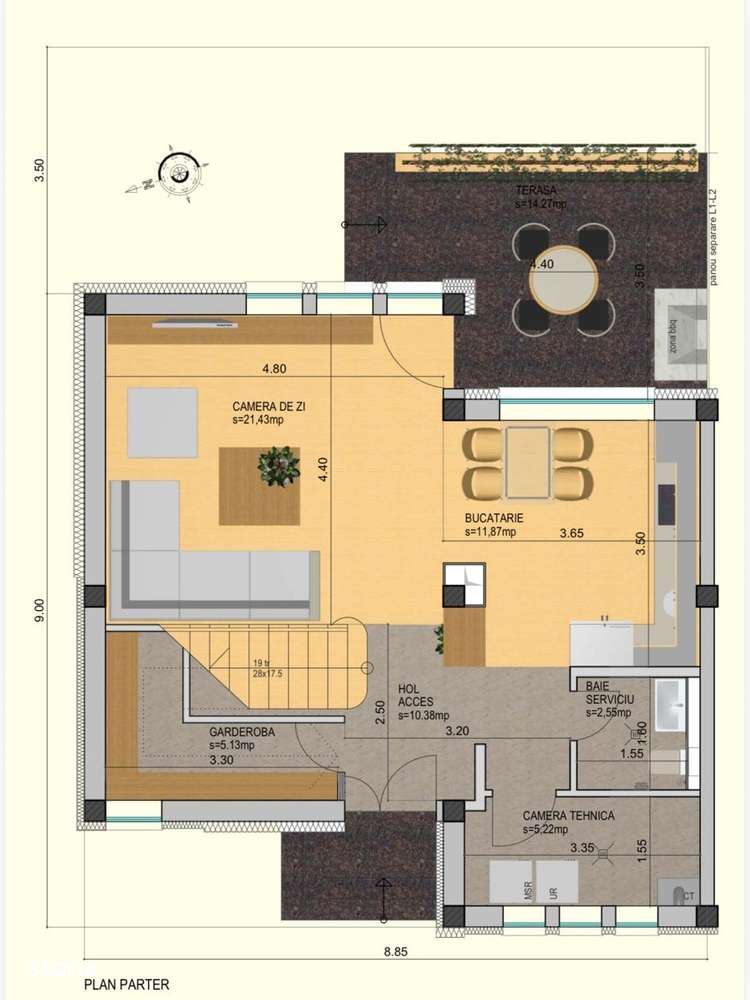 CASA P+1+ROOFTOP | 103MP + 70MP TERASE | BRAGADIRU | COMISION 0%!! - Imagine principală: 5/11