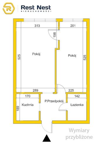 Dwu pokojowe mieszkanie 36,5 m2 - do remontu