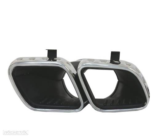 PONTEIRAS DE ESCAPE PARA MERCEDES GLE W167 19- LOOK GLE63 CROMADAS - 4