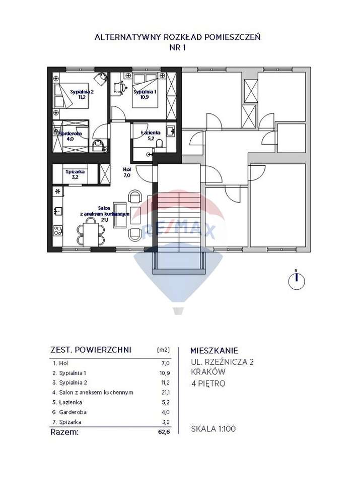 Przestronne mieszkanie przy Rondzie Grzegórzeckim-15
