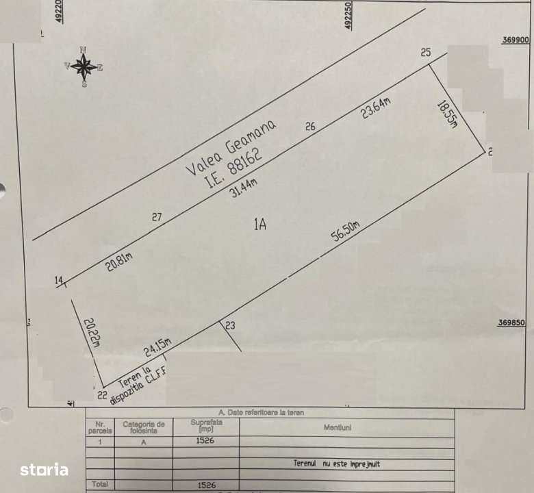 Teren intravilan 1526 MP Geamana, Pitesti – zona excelenta, toate ut - Imagine principală: 4/4
