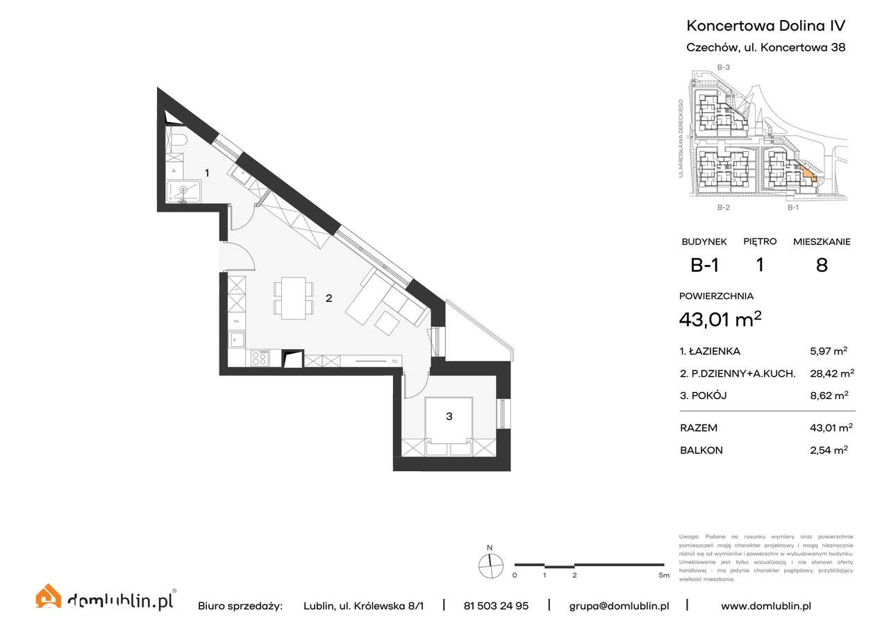 Osiedle Koncertowa Dolina | mieszkanie 2-pok. | 8 - Pełny obrazek: 2/9