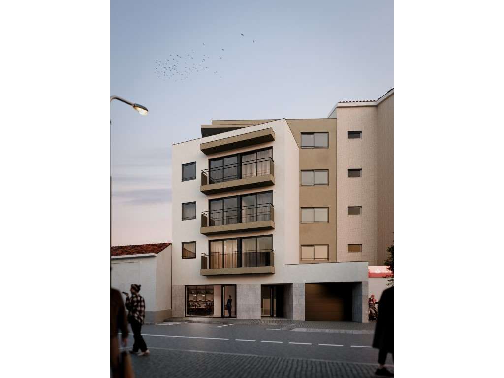 Novo Apartamento T2 com terraço em Canelas-14