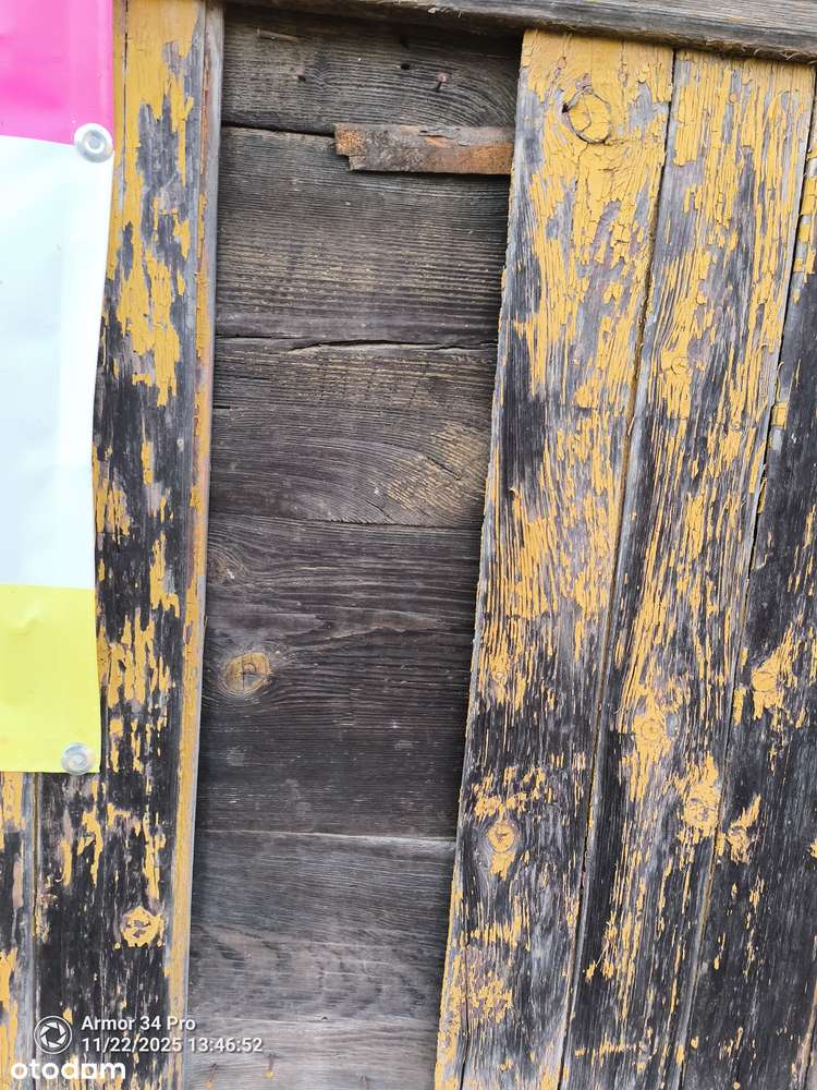 STARY DREWNIANY DWOREK w Łosince z 1890 roku.  REWEACYJNY ZDROWY DYL-8