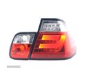 FAROLINS TRASEIROS LED PARA BMW E46 98-01 VERMELHO CROMADO - 3