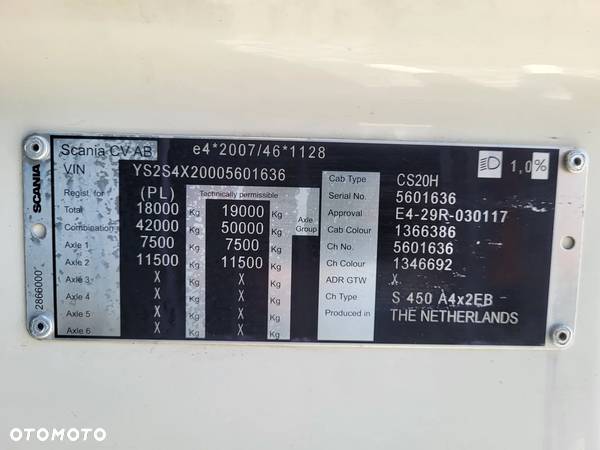 Scania S450A4X2EB MEGA EURO 6 RETARDER - 11