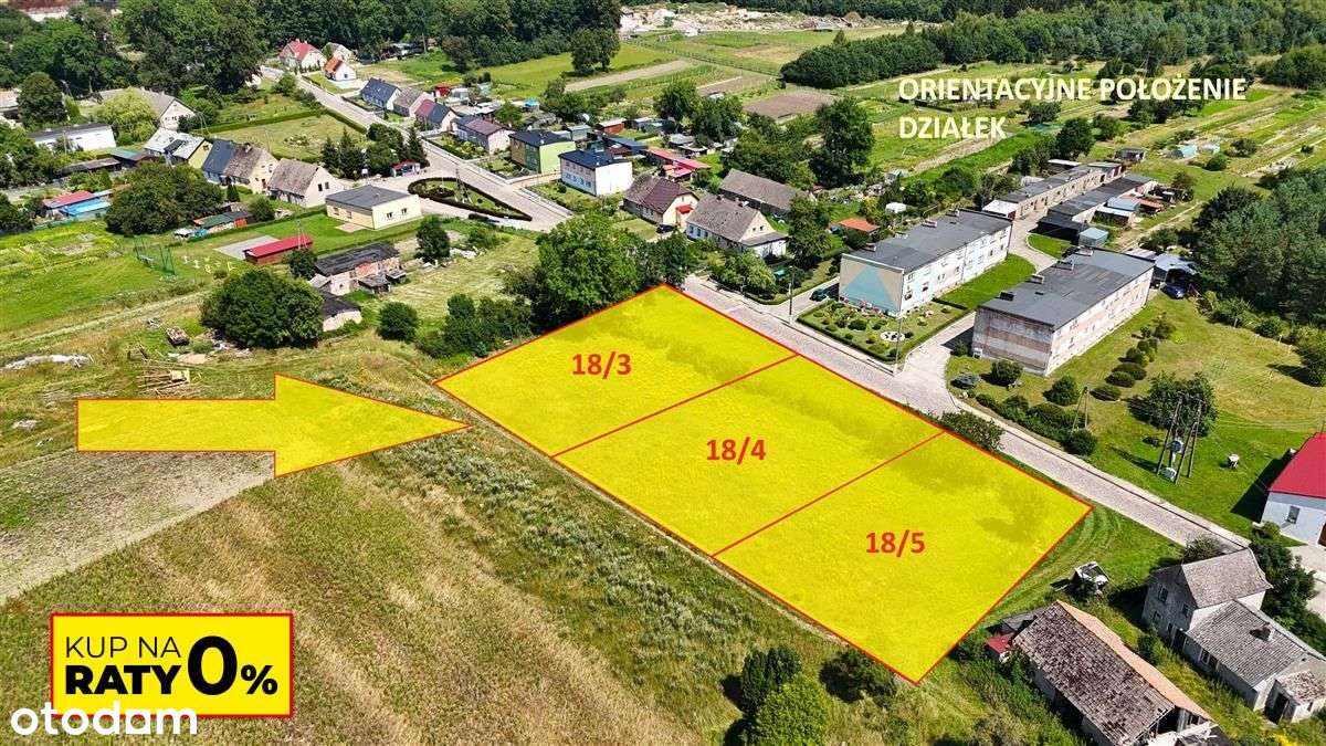 Ząbrowo - działka budowlana blisko Świdwina - na r-0