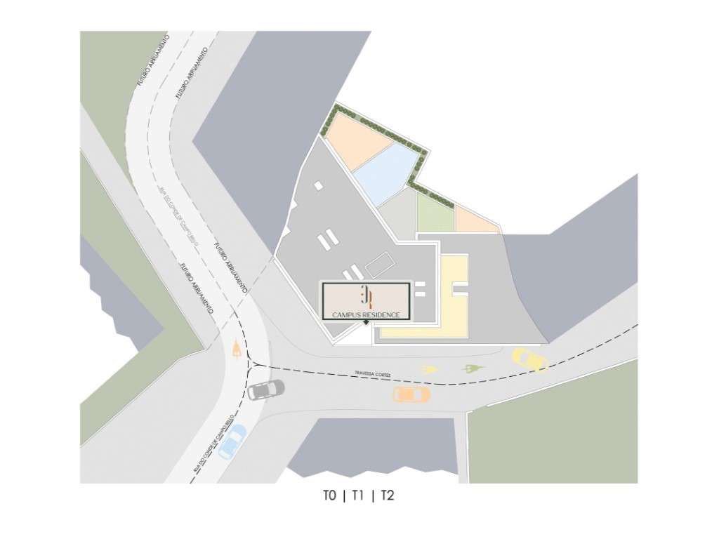 T1 com Terraço - Novo - Res-do-chão - Campus Residence-7