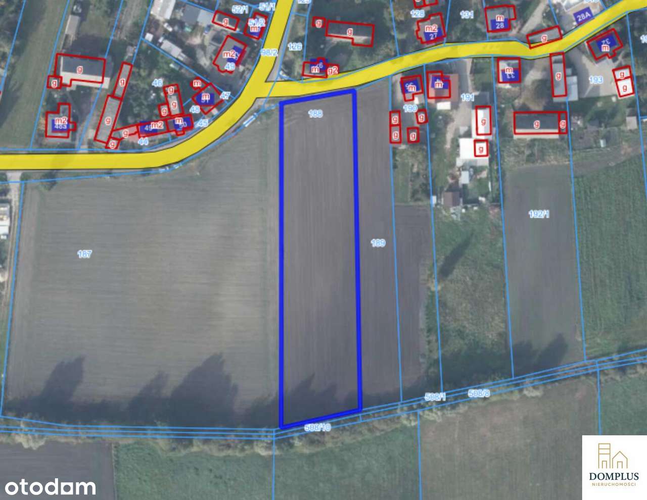 Koźle, gm. Otorowo – duża działka z WZ: 4448 m²