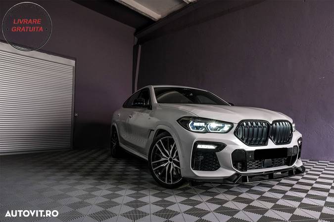 Prelungire Bara Fata BMW X6 G06 X6M (2019-up) Negru Lucios- livrare gratuita - 13