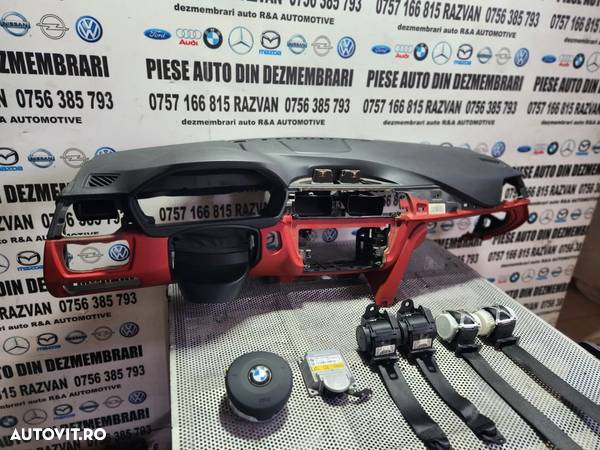 Plansa Bord Kit Airbag Volan M Paket Bmw F30 F31 F32 F33 F34 F36 F86 Seria 3 Seria 4 Volan Stanga M Paket - Dezmembrari Arad - 2