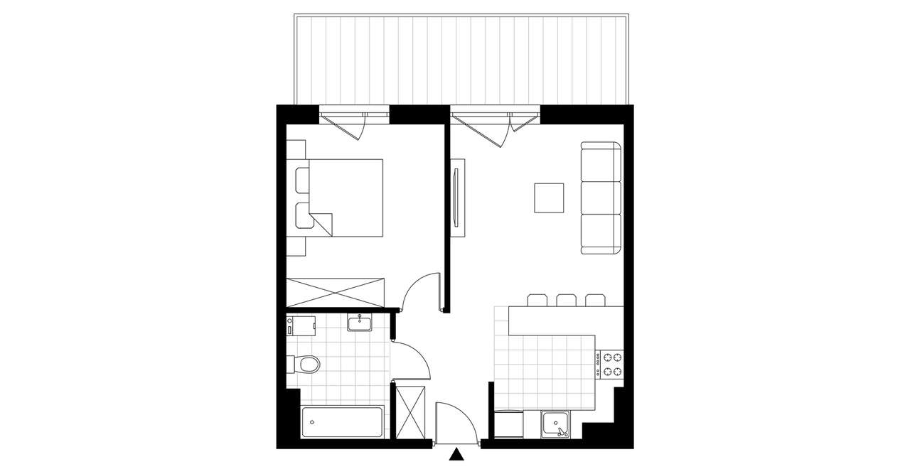 Geometryczna  | mieszkanie 2-pok. | 3B - Pełny obrazek: 4/9