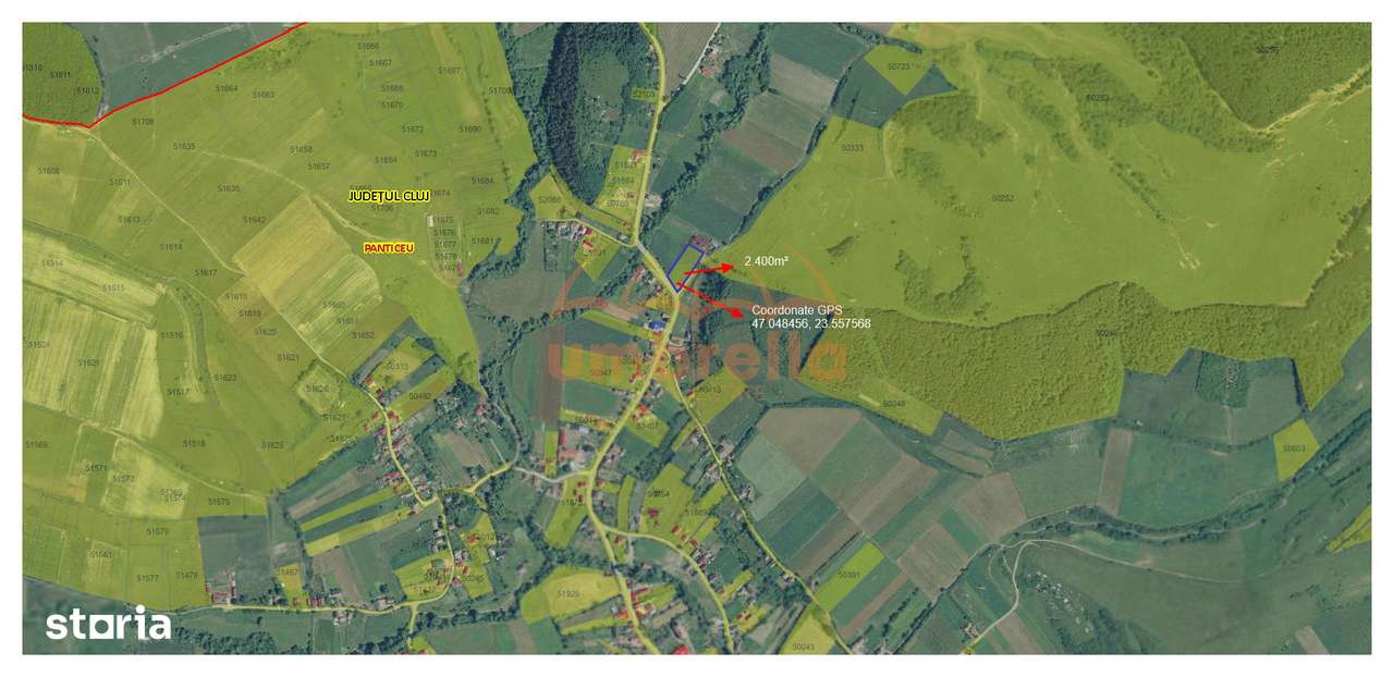 Teren de vanzare teren extravilan 2.400m² Panticeu ! - Imagine principală: 4/4
