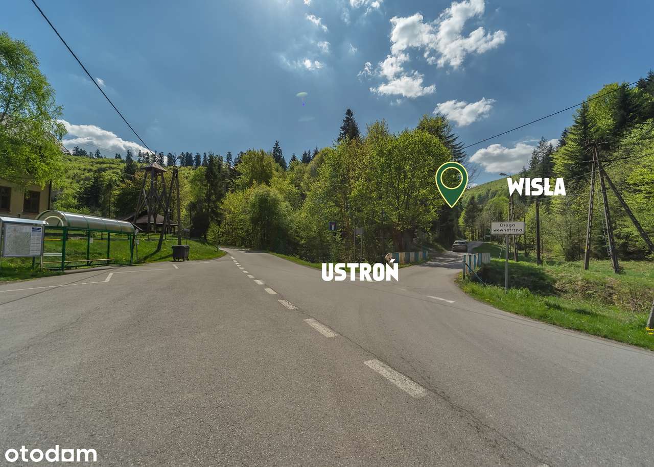 Wisła dz. z DOJAZDEM przy STRUMYKU 54m2 /212m2 / 266m2 BEZPOŚREDNIO - Pełny obrazek: 4/8