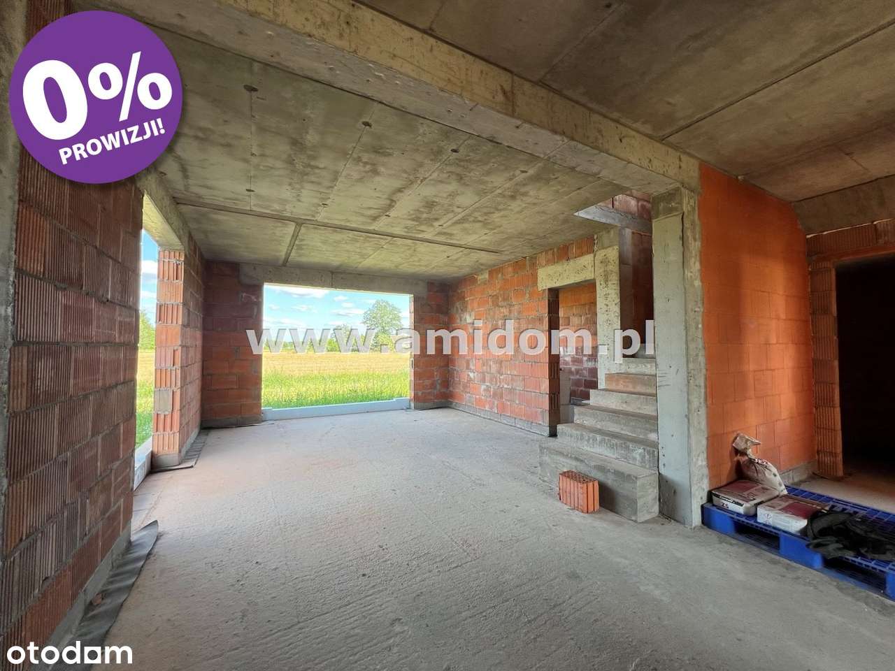 Nadbiel, dom wolnostojący w budowie, działka1420m-9