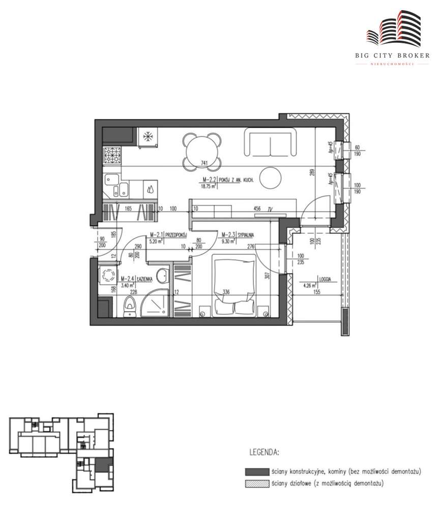 2 pokoje blisko uczelni, Lsm, na 2028 rok - Pełny obrazek: 4/8