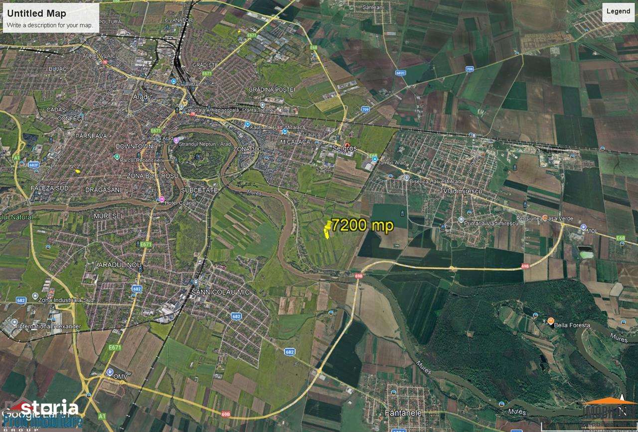 Teren  de 7200 mp in apropiere de raul Mures - Imagine principală: 3/3