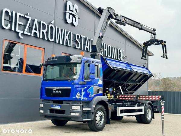 MAN MAN TGM TGS TGL 18.250 Euro 5 // wywrotka 3 stronna + żuraw HDS // HMF1420 z pilotem // budowlanka //  żuraw  kran crane dzwig wywrot kiper . !!! - 2