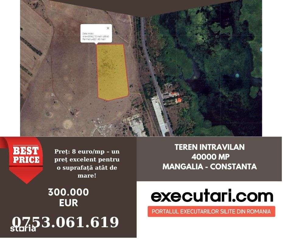 Teren intravilan 40000 mp, Mangalia - Constanta - Imagine principală: 1/2