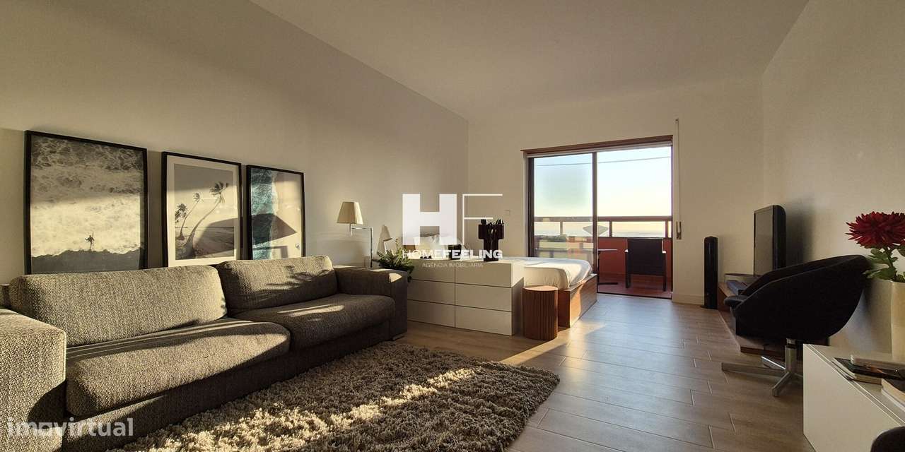 Praia São João da Caparica T0 c/ consumos incluídos, vista mar varanda-17