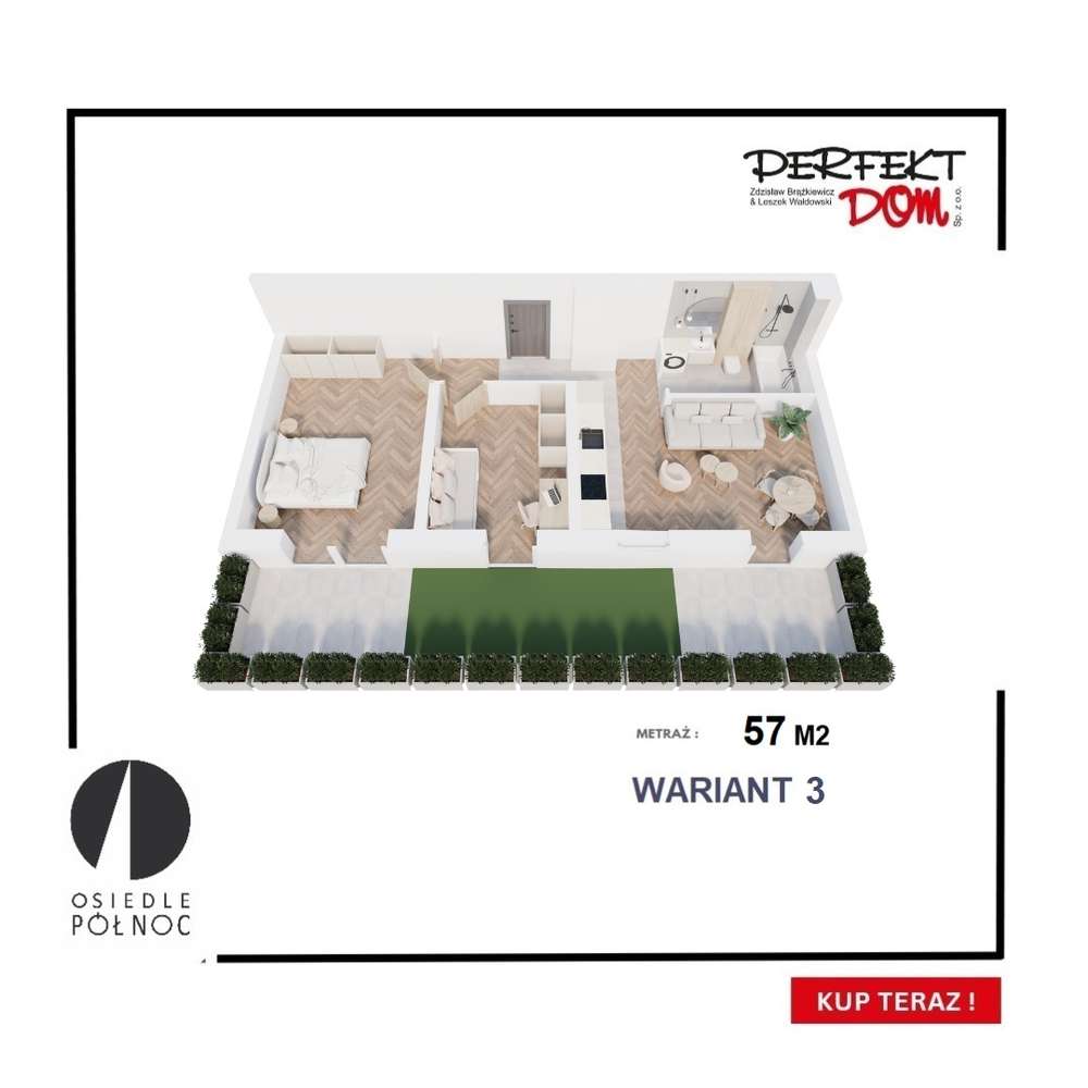 Nowoczesne mieszkanie 3-pokojowe z tarasem.-7