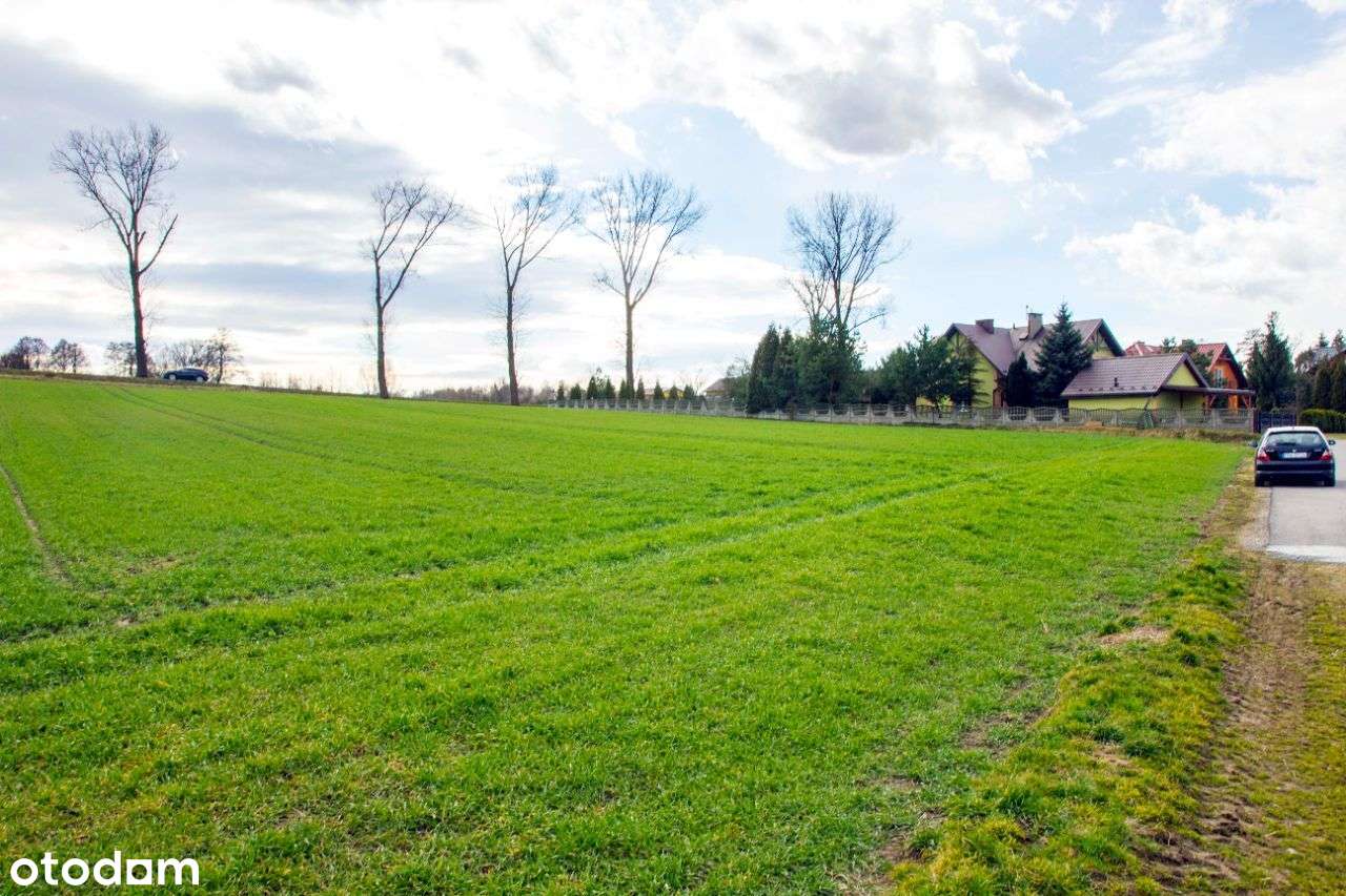 Szeroka, uzbrojona działka budowlana 16 ar.