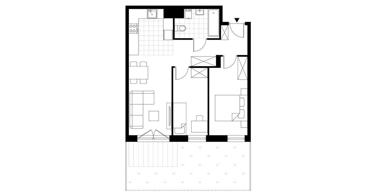 3-pokojowe mieszkanie 52m2 + ogródek Bez Prowizji - Pełny obrazek: 3/8