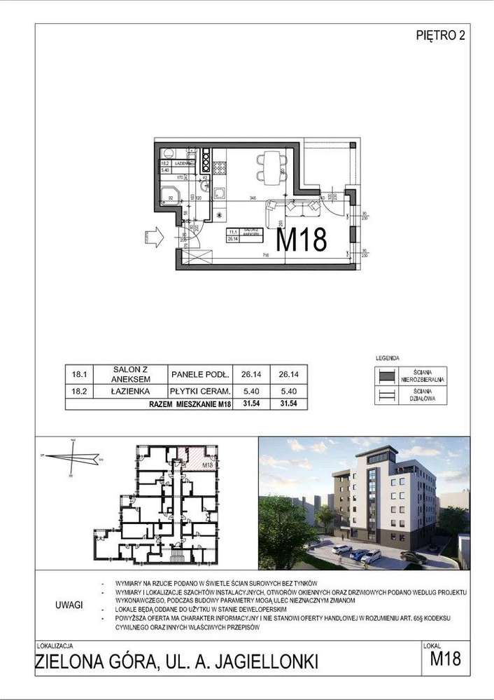 Nova Jagiellonki | mieszkanie 1-pok. | 3_4 - Pełny obrazek: 2/3